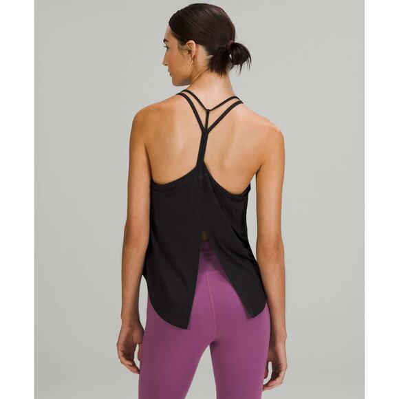Lululemon Women's Modal-Silk Yoga Tank Top, Black, Size 10, EUC - Picture 3 of 8